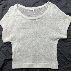 WD.NY Metallic Silver Knit Sweater